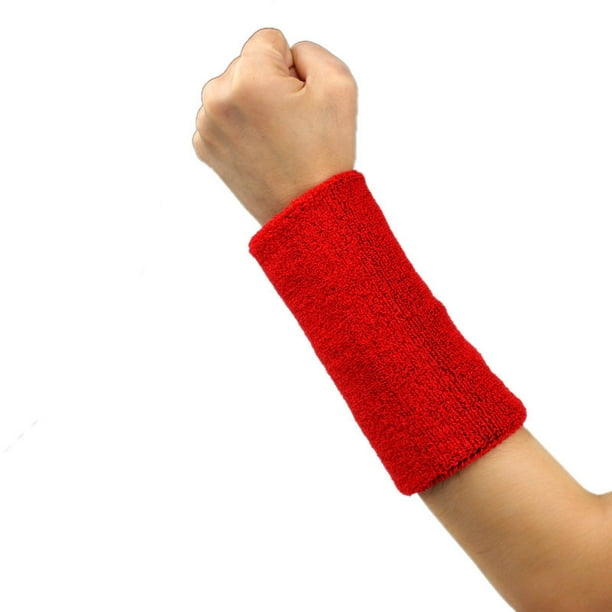 Unisex Gym Basketball Yoga Sweatband Wristband Cotton Sweat Band Arm Band